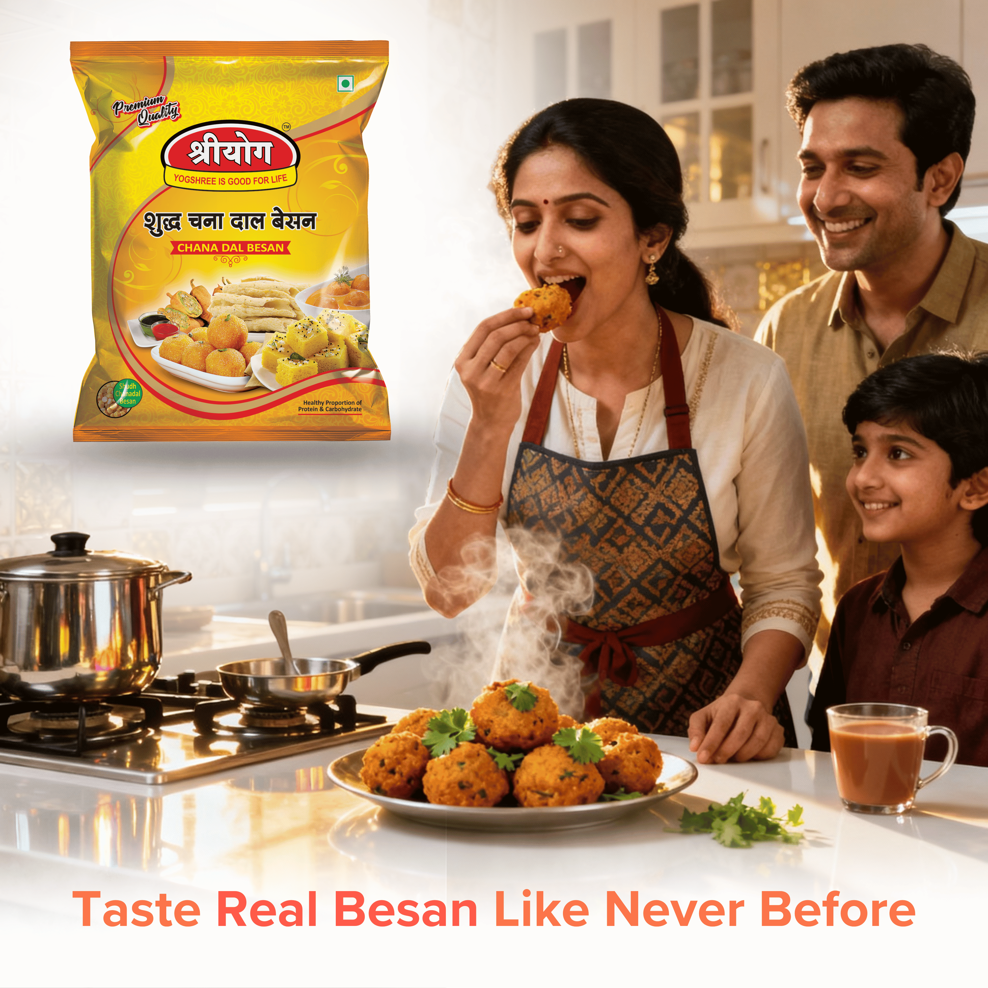 SHREEYOG Besan - Made From 100% Desi Chana Dal