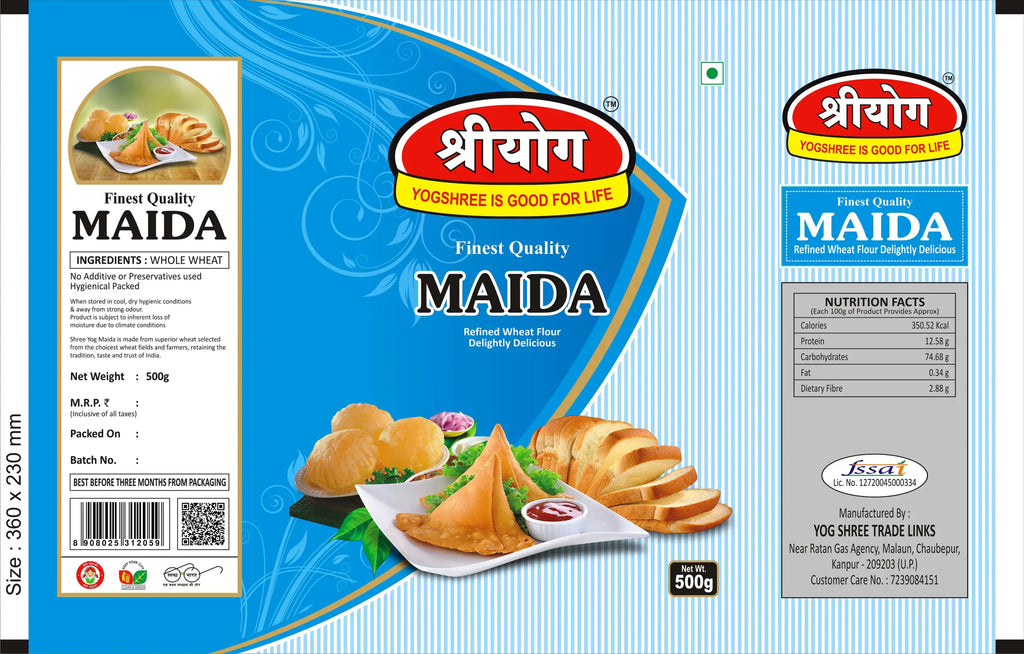Yogshree Maida - 100% Preservative free - 500g pack